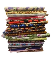 Mixed Fabrics Prints Lightweight  Ideal For Quiting Crafts 1.6kg Fabric Remnant - Picture 1 of 7