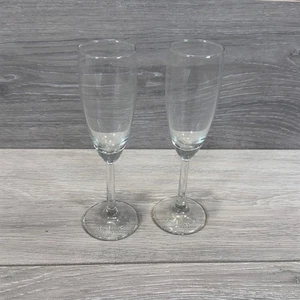 Nicolas Feuillatte Champagne Set of 2 Branded Prosecco Champayne Flutes Glasses - Picture 1 of 3