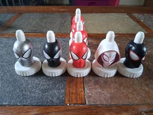 Good2Grow Juice Toppers Marvel Spiderman Venom Gwen & Miles Morales 1 Silver - Picture 1 of 6