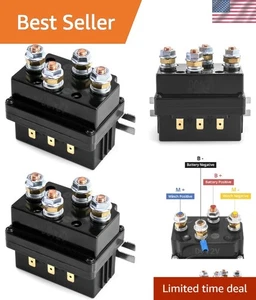 Paquete de 2 solenoides de cabrestante resistentes a la intemperie 12V 500A para sistemas de recuperación UTV ATV - Imagen 1 de 10