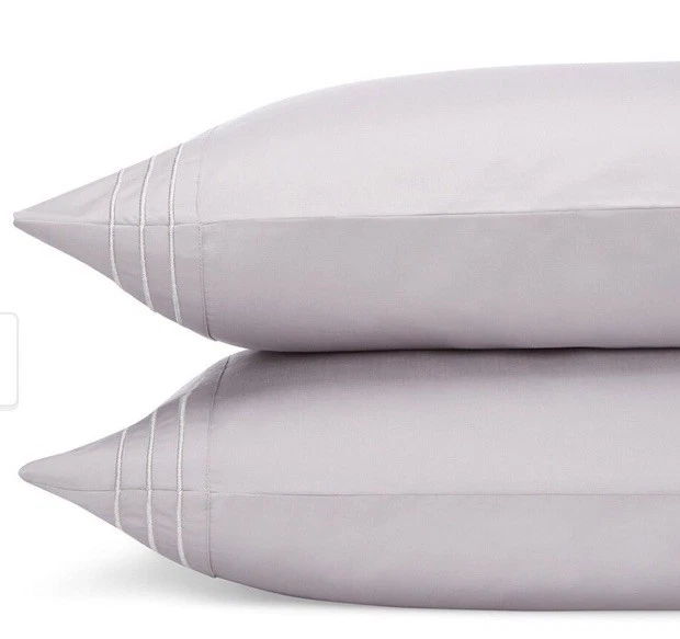 HUDSON PARK COLLECTION 800TC 100% Algodón Egipcio Satén Queen Juego de Sábanas 4 Piezas Foto 1 de 4