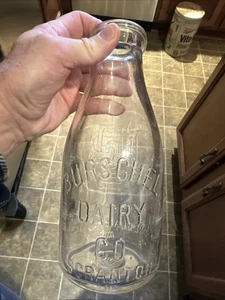 Burschel Dairy Co. geprägte Quart Milchflasche Scranton Pennsylvania PA - Bild 1 von 15