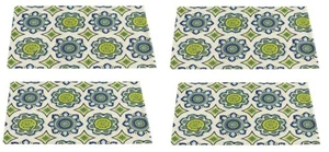 Kaleidoskop Lapis Blau Tischsets Küche Esszimmer 4er Set Baumwolle - Bild 1 von 3