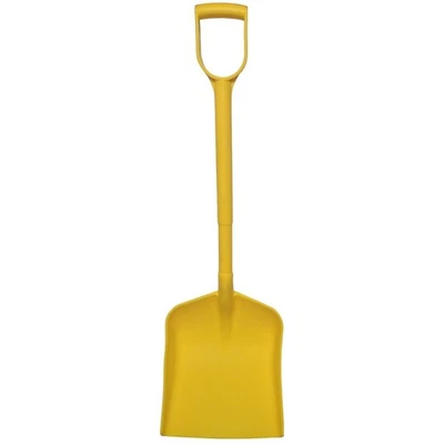 KETOBARROW Gelbe Schaufel Spaten für Schneestall Gartenbauer einteilig Kunststoffschaufel