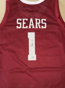 Maglia Alabama personalizzata firmata autografa Mark Sears Maroon - BAS - Roll Tide - Foto 1 di 2