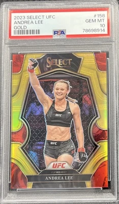 2023 Select UFC Andrea Lee Gold /10 PSA 10 - Image 1 of 2