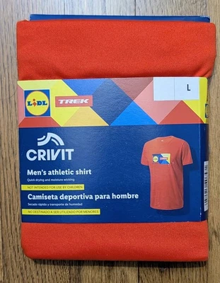 Camisa Atlética LIDL TREK Para Hombre Grande Equipo de Ciclismo Roja Crivit NUEVA Foto 1 de 3