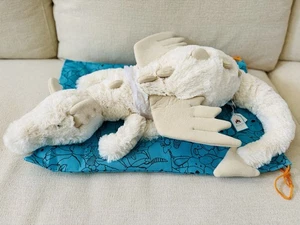 Authentic Jellycat Huge Snow Dragon Ivory, NEW w/ Tag and Dust Bag - Picture 1 of 7