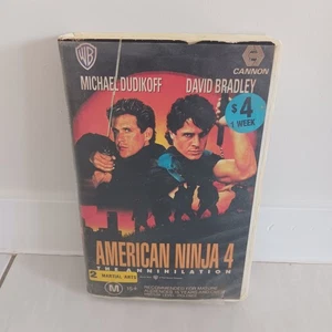 American Ninja 4 VHS Ex Rental Cannon 1990 Free Aus Shipping - Bild 1 von 12