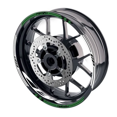 Para Honda CBR600 F2 F3 F4 F4i 91-07 Llanta Adhesiva Letra Interior Calcomanías 17" Verde Foto 1 de 4