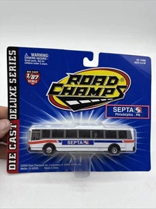 Rare! Road Champs Flxible bus Septa 1/87 Scale-HO Scale Blister Card New - Picture 1 of 9