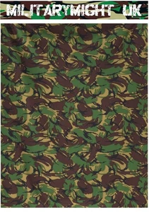 LONAS CAMUFLAJE MILITAR ESCALA 1 18/1 16 MODERNAS BRITÁNICAS DPM MADERA HOJA DIORAMA - Imagen 1 de 2