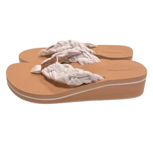 Mormirac Womens Braid Comfortable Arch Support Flip Flops Soft Size 8 New - Picture 1 of 4