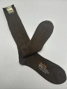 Calze Stability Vintage - 50% Lana 50% Nylon - Taglia 13 1/2-14 - Marrone/Verde - Foto 1 di 7