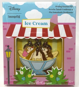 VERSIEGELT Loungefly Disney Chip 'n Dale Süßigkeiten Eis 3" Schiebenadel LE 600 - Bild 1 von 3