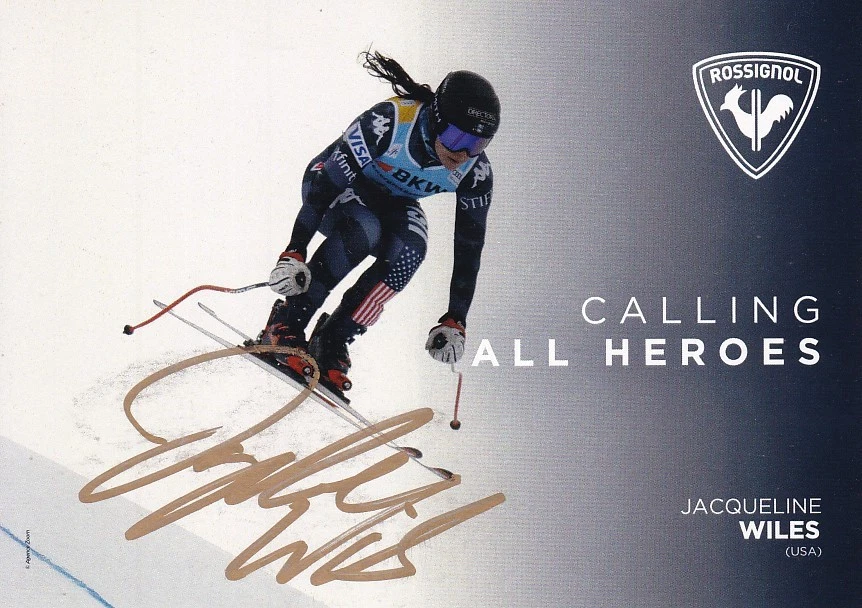Jacqueline WILES - USA, US-Meisterin 2012 Ski alpin, Original-Autogramm! - Bild 1 von 1