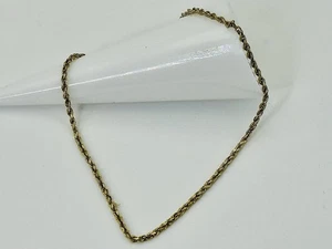 14K Yellow Gold Rope Chain Bracelet 7.25” 1.7g Scrap or Not - Picture 1 of 8