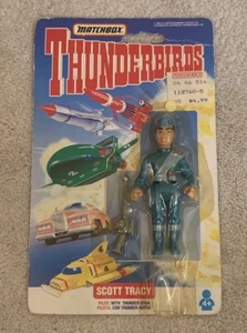 Vintage Matchbox Thunderbirds Scott Tracy 1993 Figure *Brand New & Sealed* - Picture 1 of 6