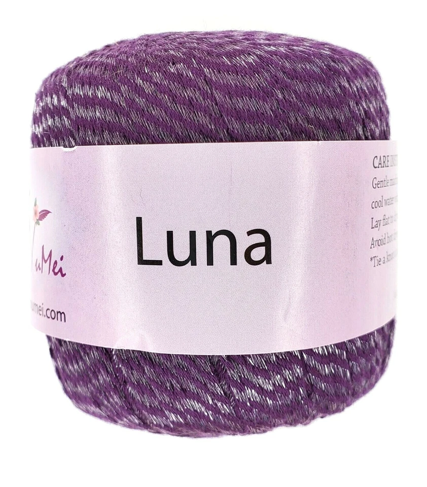 Fio de fita NUMEI LUNA - COR: AMEIXA #014 - ACRÍLICO/NYLON - 1,75 oz, 159yds - Imagem 1 de 1