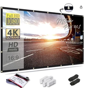 NEW Mdbebbron 16:9 Projector Screen/Curtain 120 inch - Picture 1 of 3