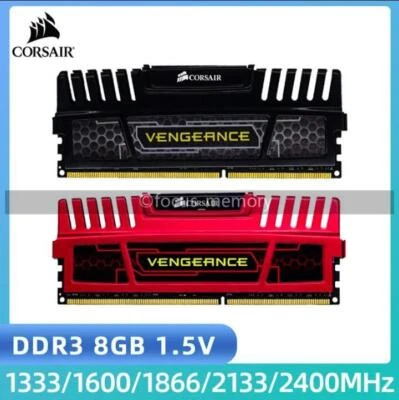 Escritorio CORSAIR Vengeance RAM DDR3 8 GB 2400 2133 1866 1600 1333 240 pines DIMM 1,5 V Foto 1 de 4