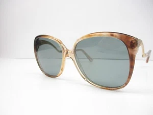 True Vintage Sunglasses Versailles Gray Lens Retro NOS Classic Brown Gold Combo - Picture 1 of 7