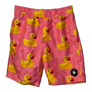Neff Rubber Ducky Pink Gelb Badehose Boardshorts Schwimmanzug Herren M » - Bild 1 von 4