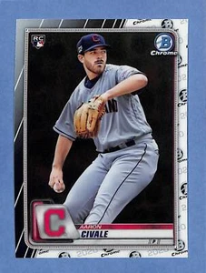 2020 Bowman Cromato Aaron Civale #36 Rookie RC Cleveland Indians - Foto 1 di 2