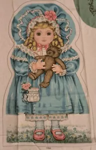Petite Bebe Stoff Panel Cranston blau viktorianische Puppe schneiden & nähen Baumwolle - Bild 1 von 8