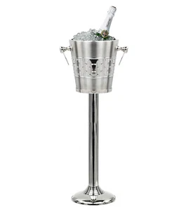 Nickel Plated Majestic Wine & Ice Bucket with Steel bucket Stand wine Chiller - Picture 1 of 6
