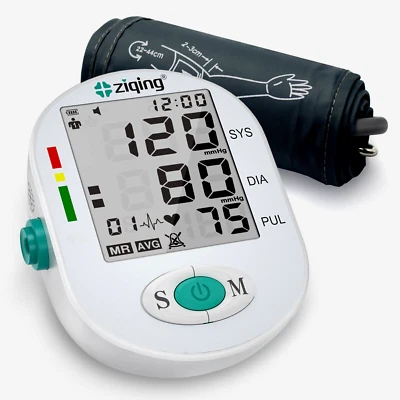 Digital Blood Pressure Monitor Upper Arm Smart BP Machine Large Cuff - Image 1 of 4