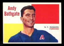 1960-61 TOPPS NHL HOCKEY #45 Andy Bathgate EX N Y New York Rangers card