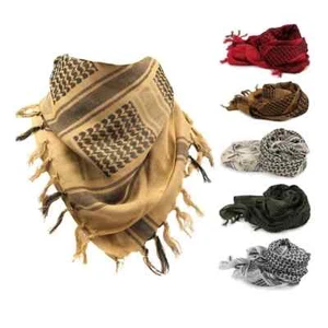 Plaid Tactical Scarf for Men Women Outdoor Lightweight Wrap for Summer Use - Picture 1 of 14