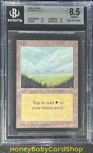 MTG Limited Edition Alpha 1993 Plains (A) BGS 8.5Q (Baby Quad) NM/MT+ 93/94 - Picture 1 of 6