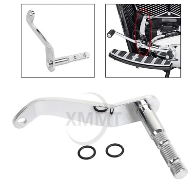 Brazo de palanca de cambios cromado para moto para Harley Fat Boy FLSTF Heritage Springer FLSTS Foto 1 de 4