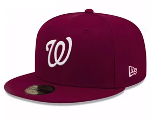 Gorra New Era MLB Washington Nationals Borgoña Auténtica 59FIFTY Ajustada NewEra - Imagen 1 de 5