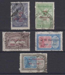 ARGENTINIEN 1931 SC C30-C34 KOMPLETTER SATZ GEBRAUCHT F, SEHR GUTER ZUSTAND SCV 85,00 $ - Bild 1 von 1