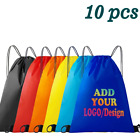 10 pièces sac à dos cordon de serrage personnalisé sac cordon de serrage imprimé logo de gymnastique