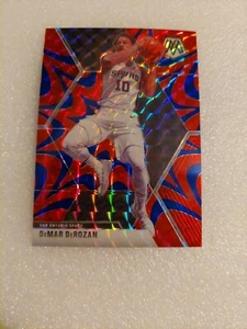 2019-20 Mosaic #184 DeMar DeRozan Mosaico Prizm Blu Reattivo San Antonio Spurs - Foto 1 di 2