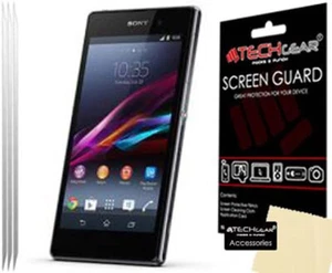 TECHGEAR 3 Pack Anti Glare Screen Protectors for Xperia Z1 / L39h Matte Premium - Picture 1 of 1