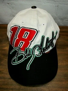 Vintage Chase Authentics #18 Bobby Labonte Hat-White -Spellout- NASCAR-Read - Picture 1 of 10