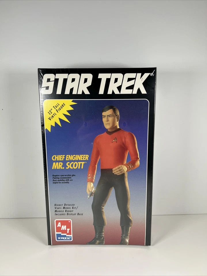 1994 AMT ERTL Star Trek Chief Engineer Mr. Scott 12" Tall Vinyl Figure New! - Image 1 of 4