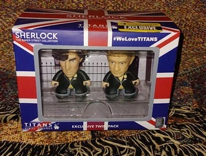 FIGURAS DE VINILO TITANES SHERLOCK Baker Street Exclusivo Paquete Doble Sherlock Watson - Imagen 1 de 2