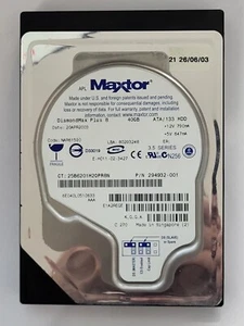 6E040L0, Code: NAR61590, 4 Letters: KGGA, Maxtor 40Gb 3.5" HDD - Picture 1 of 2