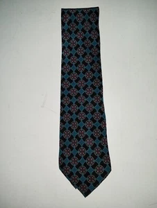 GIORGIO ARMANI Cravatte Blue,Red, Black Geometric Silk Necktie TIE 57"L x 4"W - Picture 1 of 6
