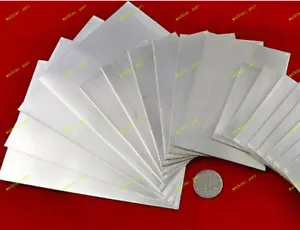 99,99 % Sterlingsilber Blatt rechteckig leer 5x10 cm Juwelier zum Selbermachen 0,01 mm ~ 0,5 mm - Bild 1 von 4