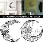 Rose Flower Moon Wall Decor 30cm Metal Hanging Sign Unique Mandala Decoration⊙