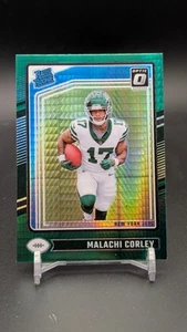 2024 Panini Donruss Optic Rated Rookie Malachi Corley #270 Green Hyper - Picture 1 of 2