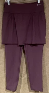 Zuda purple yoga activewear gym workout skirt leggings MT - Picture 1 of 3