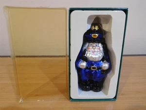 Kurt Adler Glass Christmas Ornament - Policeman Santa - MIB - Picture 1 of 2
